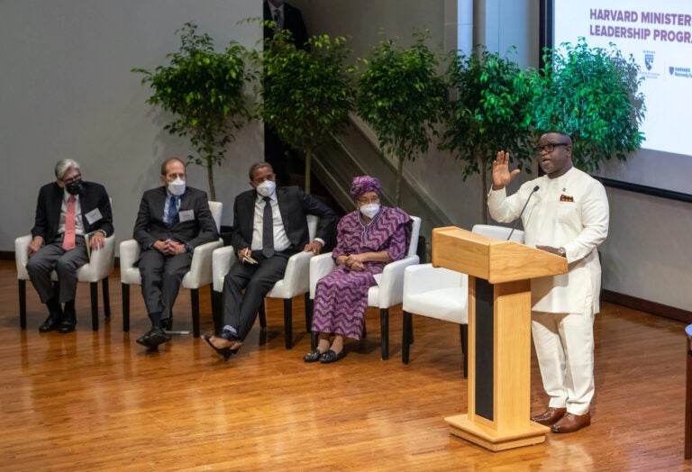 Background On H E President Julius Maada Bio Harvard Ministerial   President Julius Maada 768x524 